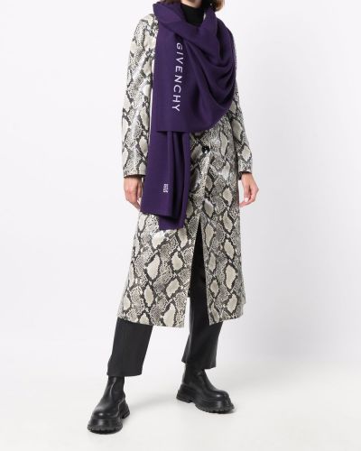 Bufanda con bordado Givenchy violeta