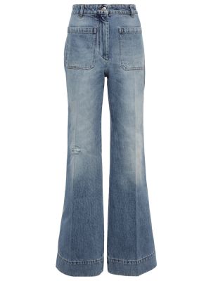 Jeans a zampa Victoria Beckham, blu