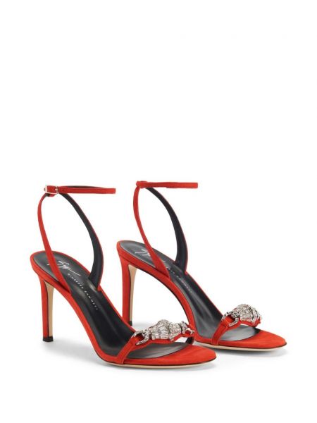 Zamšādas sandales Giuseppe Zanotti oranžs