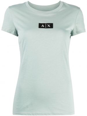 Trykt t-skjorte Armani Exchange grønn