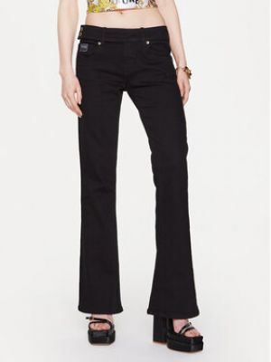 Priliehavé bootcut džínsy Versace Jeans Couture čierna
