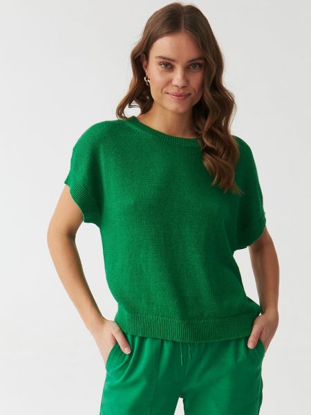Льняной свитер Tatuum зеленый