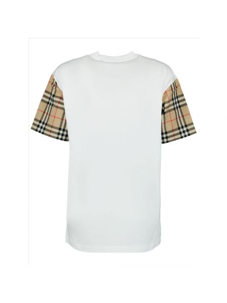 Koszulka oversize retro Burberry biała