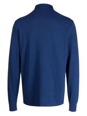 T-shirt aus baumwoll Lacoste blau