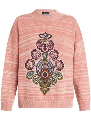 Vilnonis megztinis Etro rožinė
