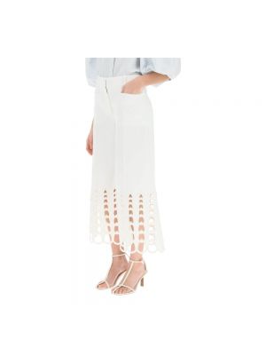 Pantalones cortos con bordado Stella Mccartney blanco