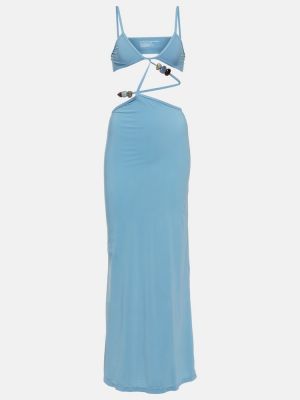 Dlouhé šaty Christopher Esber modrá