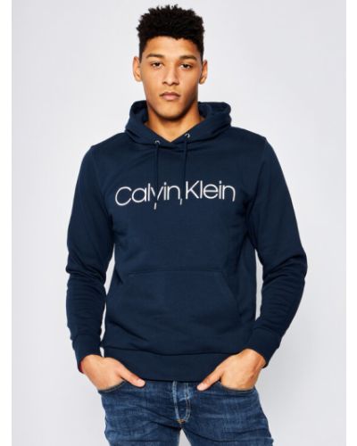 Felpa con la zip Calvin Klein blu