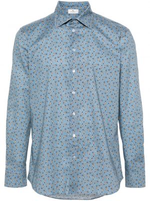 Bavlnená košeľa s potlačou s paisley vzorom Etro