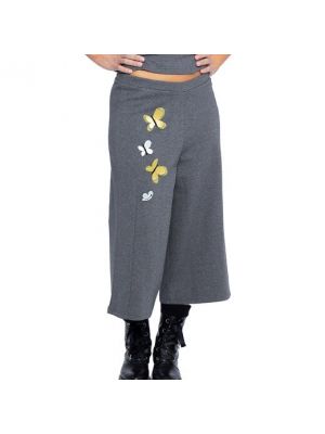 Pantalones con bordado Mamatayoe gris