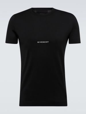 Μπλούζα σε στενή γραμμή με σχέδιο Givenchy μαύρο