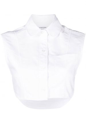 Риза без ръкави Thom Browne бяло