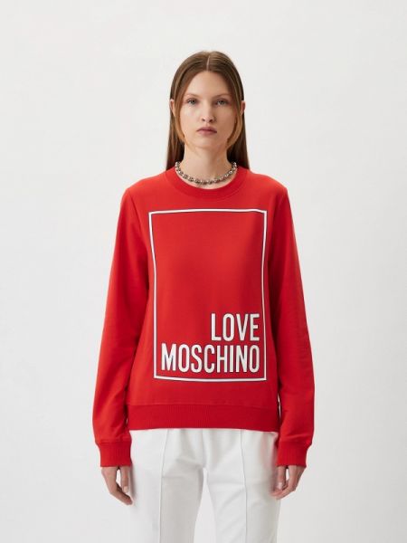 Свитшот Love Moschino красный