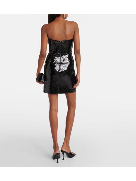 Mini vestido con lentejuelas Rebecca Vallance negro