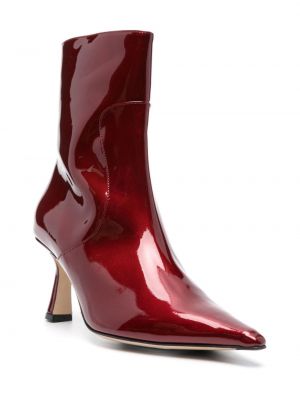 Ankle boots en cuir Aeyde rouge