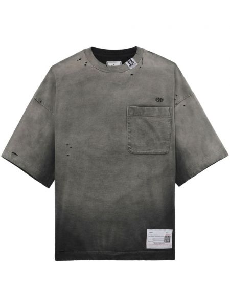 Kokvilnas t-krekls Maison Mihara Yasuhiro melns