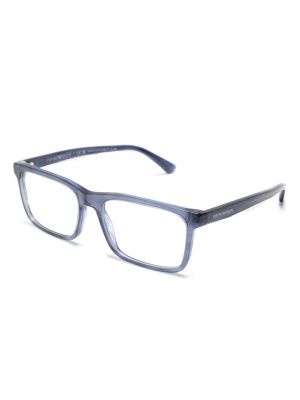 Okulary z nadrukiem Emporio Armani niebieskie