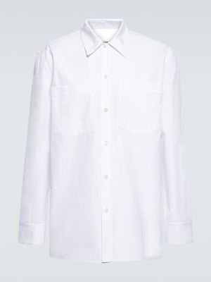 Camicia di cotone Jil Sander bianco