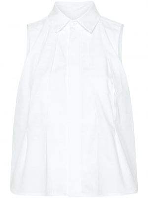 Αμάνικο πουκάμισο Sacai λευκό