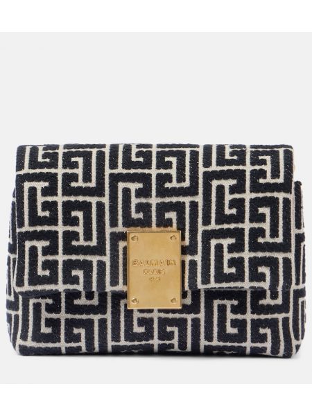 Jacquard mini bag Balmain svart