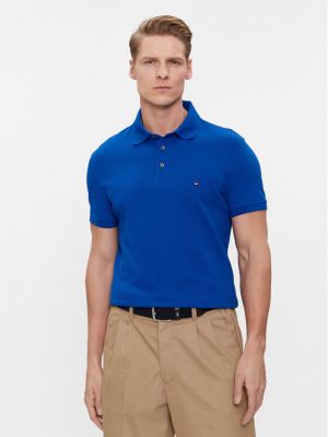 Slim fit pólóing Tommy Hilfiger kék