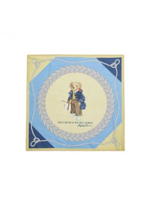 Pañuelo de algodón con estampado Polo Ralph Lauren azul