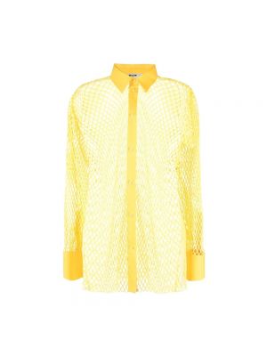 Koszula Msgm żółta