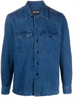 Džinsiniai marškiniai Tom Ford mėlyna