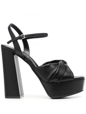 Sandále na platforme Sergio Rossi čierna