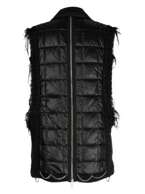 Tvīda stepēta veste Undercover melns
