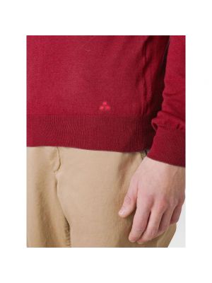 Jersey de tela jersey de cuello redondo Peuterey rojo