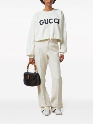 Bavlněná mikina s výšivkou Gucci