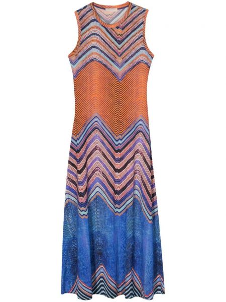 Μάξι φόρεμα με σχέδιο Ulla Johnson μπλε