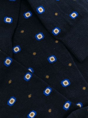 Chaussettes à pois Altea bleu