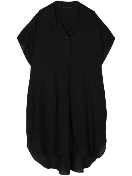 Lanena mini obleka Forme D'expression črna