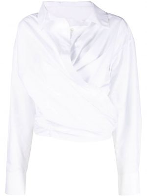 Памучна риза Alexander Wang бяло