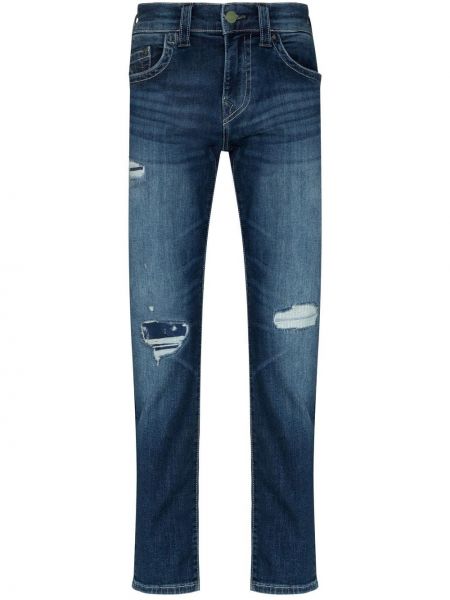 Nødlidende jeans med normal passform True Religion blå