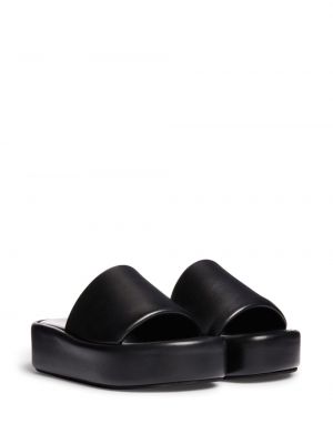 Dabīgās ādas kurpes ar platformu Balenciaga melns