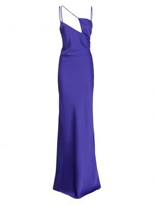 Асимметричное платье Melva The Attico фиолетовый