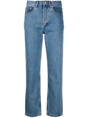Джинсовые прямые джинсы A.p.c., синие