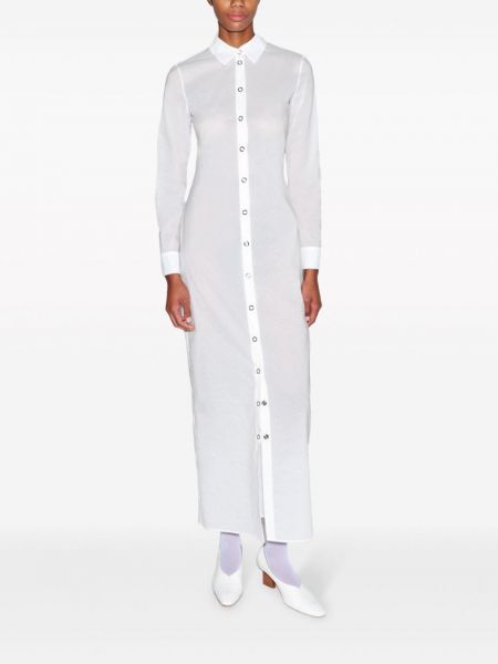 Robe chemise Rosetta Getty blanc