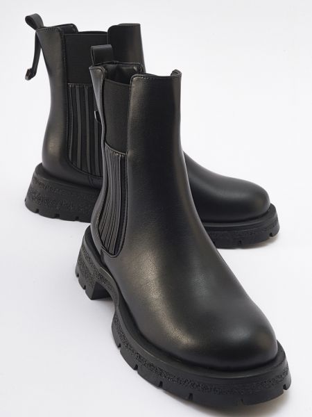 Kožené chelsea boots Luvishoes čierna
