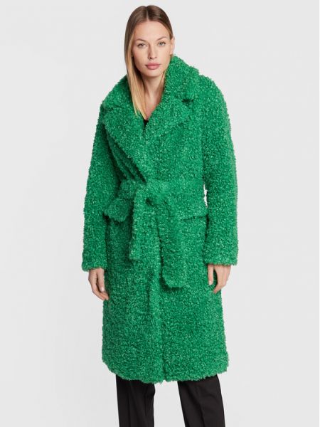 Palton de blană Pinko verde