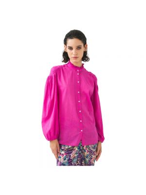 Koszula bawełniana Antik Batik różowa