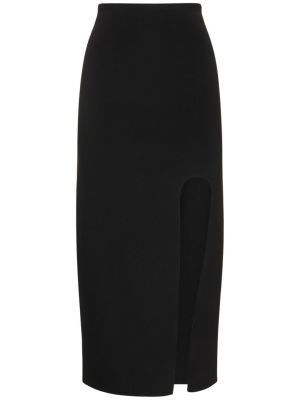 Džerzej midi sukňa Alessandro Vigilante čierna