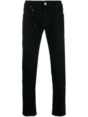 Smal skinny fit-jeans Incotex svart