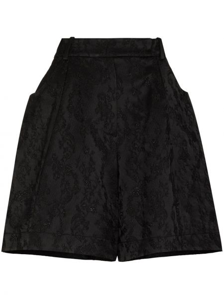 Pantalones cortos de tejido jacquard Simone Rocha negro