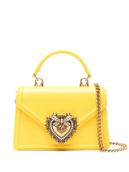 Shopper kabelka Dolce & Gabbana žlutá