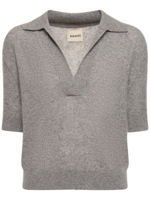Suéter de cachemir Khaite gris