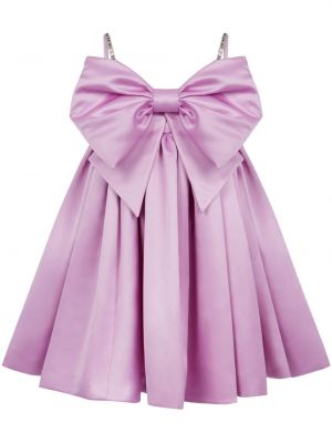Коктейлна рокля с панделка без ръкави Nina Ricci розово